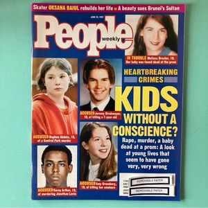 KIDS WITHOUT A CONSCIENCE Article People Magazine June 23 1997 Address Label -